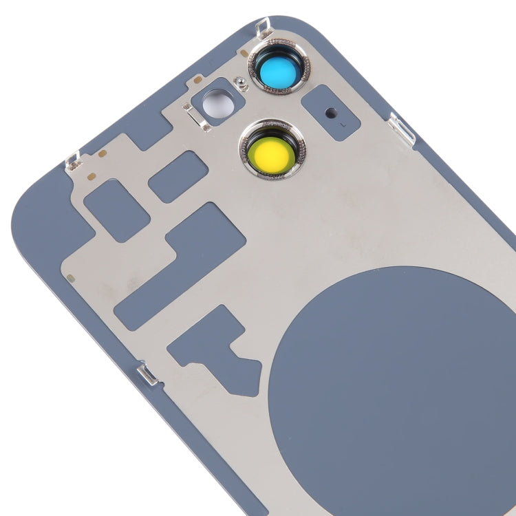 Glass Battery Back Cover with Holder for iPhone 14(Black) -  by PMC TechLife | Online Shopping South Africa | PMC TechLife