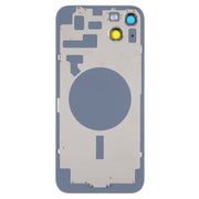 Glass Battery Back Cover with Holder for iPhone 14 Plus(Black)