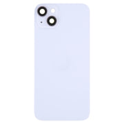 Glass Battery Back Cover with Holder for iPhone 14 Plus(Purple)