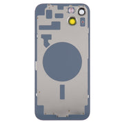 Glass Battery Back Cover with Holder for iPhone 14 Plus(Red)