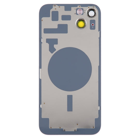 Glass Battery Back Cover with Holder for iPhone 14 Plus(Red)