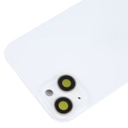 Glass Battery Back Cover with Holder for iPhone 14 Plus(White)