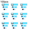 100/Set Sensor Back Adhesive Stickers For iPhone 14 Pro Max / 14 Pro -  by PMC TechLife | Online Shopping South Africa | PMC TechLife