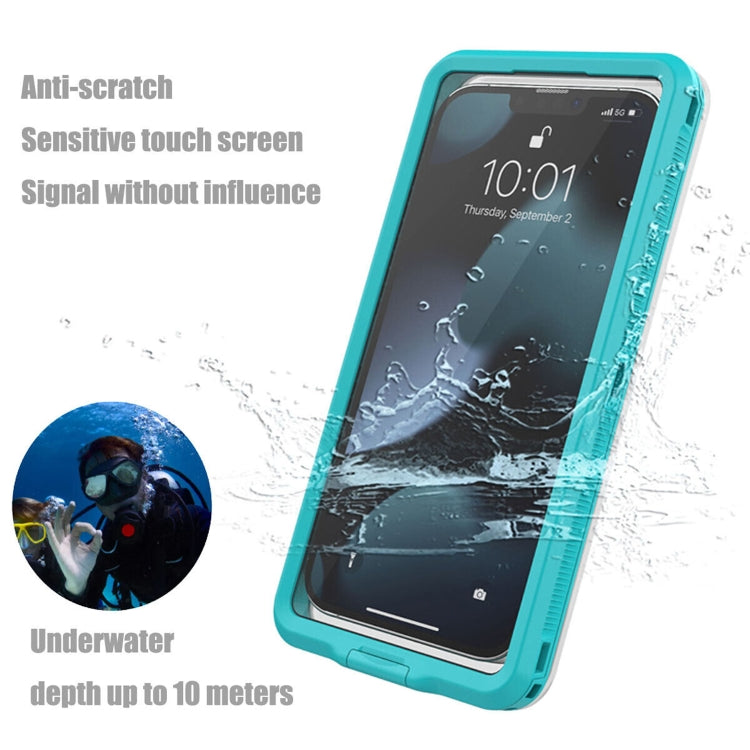 10m Depth Diving Water-resistant Protective Phone Case for 5.9-6.9 inch Phone(White)
