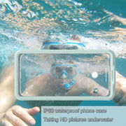10m Depth Diving Water-resistant Protective Phone Case for 5.9-6.9 inch Phone(White)