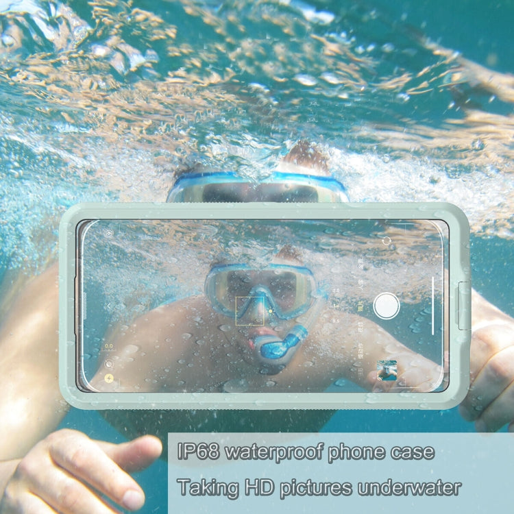 10m Depth Diving Water-resistant Protective Phone Case for 5.9-6.9 inch Phone(White)