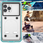10m Depth Diving Water-resistant Protective Phone Case for 5.9-6.9 inch Phone(White)