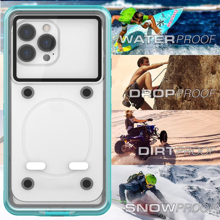 10m Depth Diving Water-resistant Protective Phone Case for 5.9-6.9 inch Phone(White)