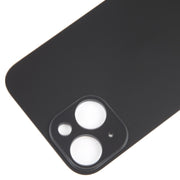 For iPhone 15 Glass Battery Back Cover(Black)