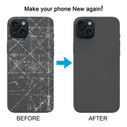 For iPhone 15 Glass Battery Back Cover(Black)