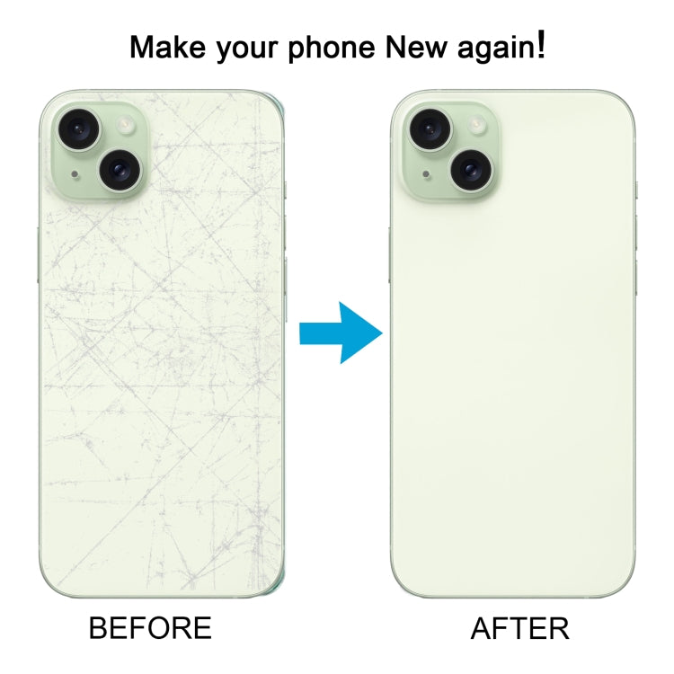 For iPhone 15 Plus Glass Battery Back Cover(Green)