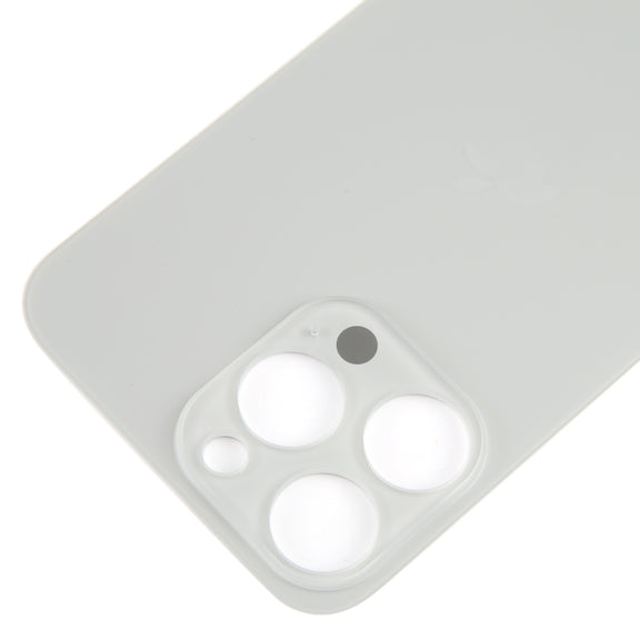 For iPhone 15 Pro Glass Battery Back Cover(Titanium)