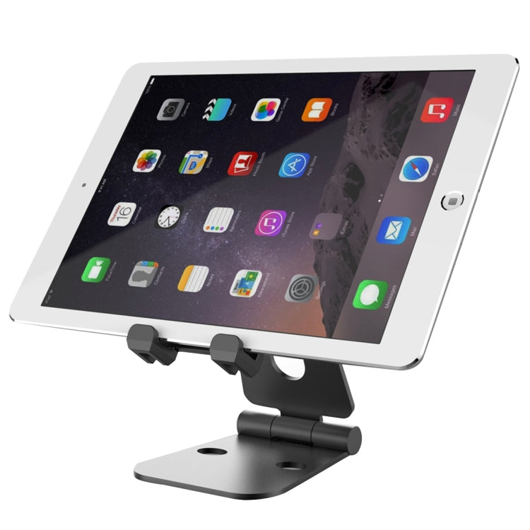 Universal Aluminum Alloy Foldable Adjustable Holder Stand, for iPad, Samsung, Lenovo, Sony, and other Tablet(Black) - Desktop Holder by PMC TechLife | Online Shopping South Africa | PMC TechLife