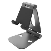 Universal Aluminum Alloy Foldable Adjustable Holder Stand, for iPad, Samsung, Lenovo, Sony, and other Tablet(Black)
