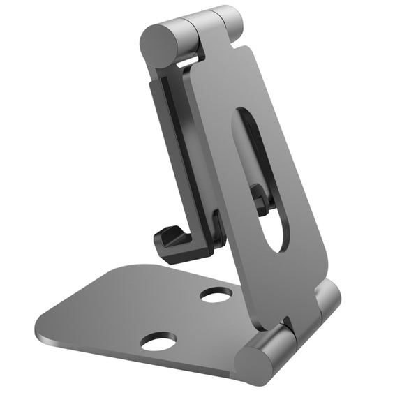 Universal Aluminum Alloy Foldable Adjustable Holder Stand, for iPad, Samsung, Lenovo, Sony, and other Tablet(Black)