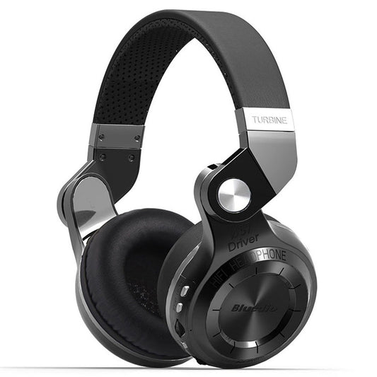 Bluedio T2+ Turbine Wireless Bluetooth 4.1 Stereo Headphones Headset with Mic & Micro SD Card Slot & FM Radio, For iPhone, Samsung, Huawei, Xiaomi, HTC and Other Smartphones, All Audio Devices(Black) - free shipping - PMC Jewellery - Order now!