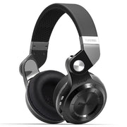 Bluedio T2+ Turbine Wireless Bluetooth 4.1 Stereo Headphones Headset with Mic & Micro SD Card Slot & FM Radio, For iPhone, Samsung, Huawei, Xiaomi, HTC and Other Smartphones, All Audio Devices(Black)