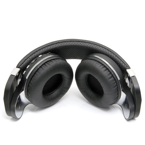 Bluedio T2+ Turbine Wireless Bluetooth 4.1 Stereo Headphones Headset with Mic & Micro SD Card Slot & FM Radio, For iPhone, Samsung, Huawei, Xiaomi, HTC and Other Smartphones, All Audio Devices(Black)