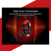 Beexcellent GM-1 Stereo Bass Gaming Wired Headphone with Microphone & LED Light, For PS4, Smartphone, Tablet, PC, Notebook(Blue)