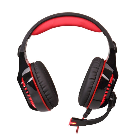 KOTION EACH G2000 Stereo Bass Gaming Headphone with Microphone & LED Light, For PS4, Smartphone, Tablet, Computer, Notebook(Red)