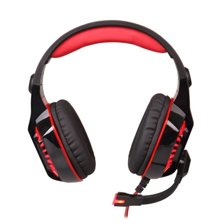 KOTION EACH G2000 Stereo Bass Gaming Headphone with Microphone & LED Light, For PS4, Smartphone, Tablet, Computer, Notebook(Red)