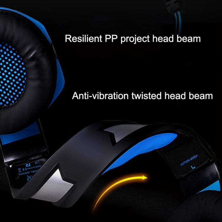 KOTION EACH G2000 Stereo Bass Gaming Headphone with Microphone & LED Light, For PS4, Smartphone, Tablet, Computer, Notebook(Red)