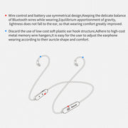 KZ Water-resistant High Fidelity Bluetooth Upgrade Cable for KZ ZST / ZS10 / ES4 / ES3 / ZSR Earphones(Black)