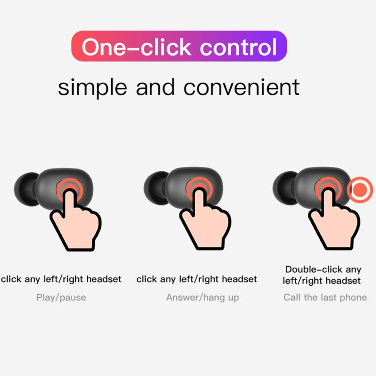 Bluedio TWS T-elf Bluetooth Version 5.0 In-Ear Bluetooth Headset with Headphone Charging Cabin(Black) - free shipping - PMC Jewellery - Order now!
