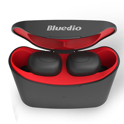 Bluedio TWS T-elf Bluetooth Version 5.0 In-Ear Bluetooth Headset with Headphone Charging Cabin(Red) - TWS Earphone by Bluedio | Online Shopping South Africa | PMC Jewellery | Buy Now Pay Later Mobicred