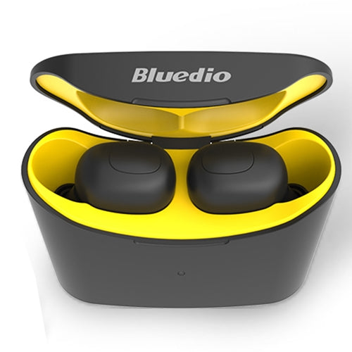 Bluedio TWS T-elf Bluetooth Version 5.0 In-Ear Bluetooth Headset with Headphone Charging Cabin(Yellow) - free shipping - PMC Jewellery - Order now!