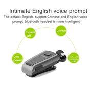 Fineblue F910 CSR4.1 Retractable Cable Caller Vibration Reminder Anti-theft Bluetooth Headset(Black)