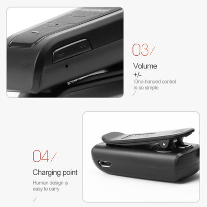 Fineblue F910 CSR4.1 Retractable Cable Caller Vibration Reminder Anti-theft Bluetooth Headset(Black) - free shipping - PMC Jewellery - Order now!