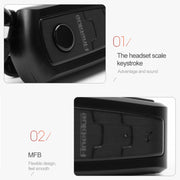 Fineblue F910 CSR4.1 Retractable Cable Caller Vibration Reminder Anti-theft Bluetooth Headset(Red)