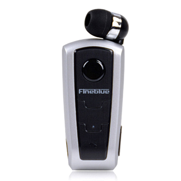 Fineblue F910 CSR4.1 Retractable Cable Caller Vibration Reminder Anti-theft Bluetooth Headset(Silver) - free shipping - PMC Jewellery - Order now!