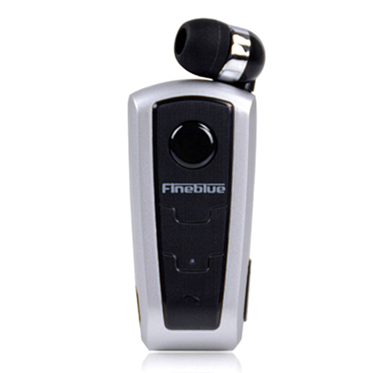 Fineblue F910 CSR4.1 Retractable Cable Caller Vibration Reminder Anti-theft Bluetooth Headset(Silver) - free shipping - PMC Jewellery - Order now!