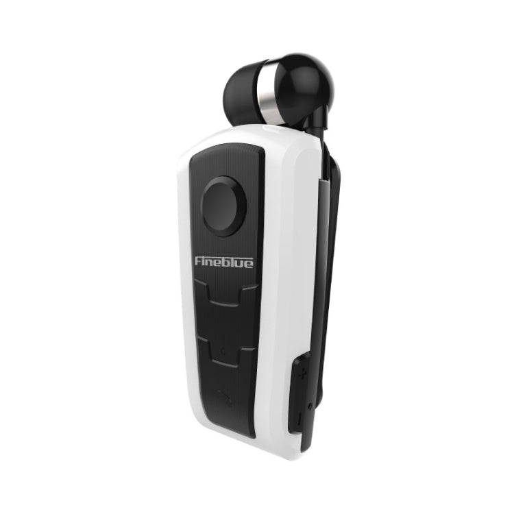 Fineblue F910 CSR4.1 Retractable Cable Caller Vibration Reminder Anti-theft Bluetooth Headset(White) - Bluetooth Earphone by Fineblue | Online Shopping South Africa | PMC Jewellery | Buy Now Pay Later Mobicred