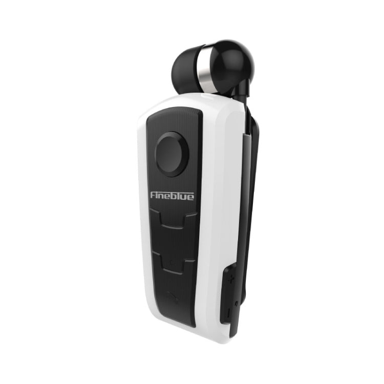Fineblue F910 CSR4.1 Retractable Cable Caller Vibration Reminder Anti-theft Bluetooth Headset(White) - Bluetooth Earphone by Fineblue | Online Shopping South Africa | PMC Jewellery | Buy Now Pay Later Mobicred