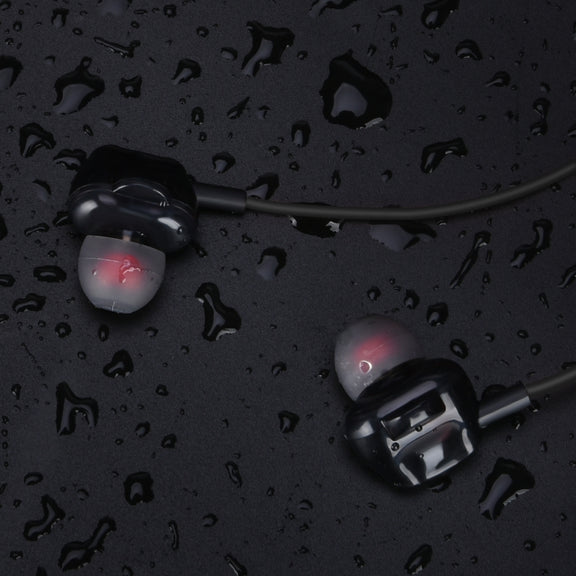 BH-I37 Bluetooth 5.0 Wire-controlled Bluetooth Earphone Built-in High-fidelity Microphone, Support Call(Black)
