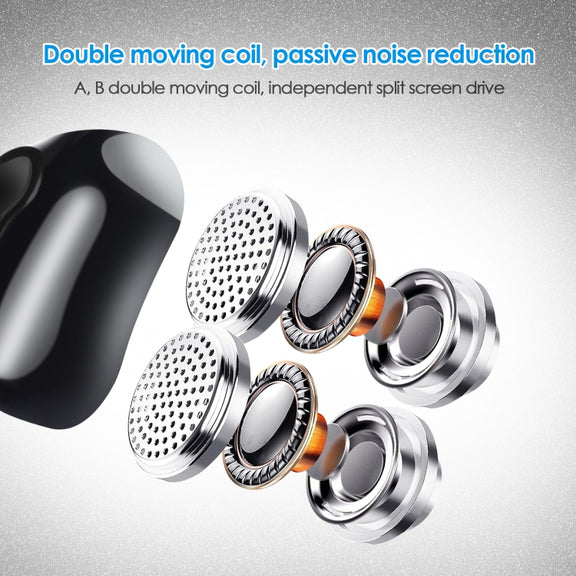 BH-I37 Bluetooth 5.0 Wire-controlled Bluetooth Earphone Built-in High-fidelity Microphone, Support Call (Red)