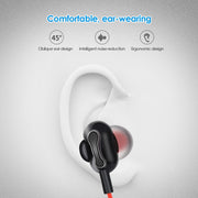 BH-I37 Bluetooth 5.0 Wire-controlled Bluetooth Earphone Built-in High-fidelity Microphone, Support Call (Red)