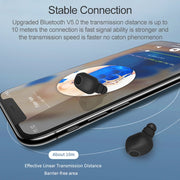 Q1 TWS Bluetooth 5.0 Binaural Stereo Wireless Sports Bluetooth Earphone(Black)