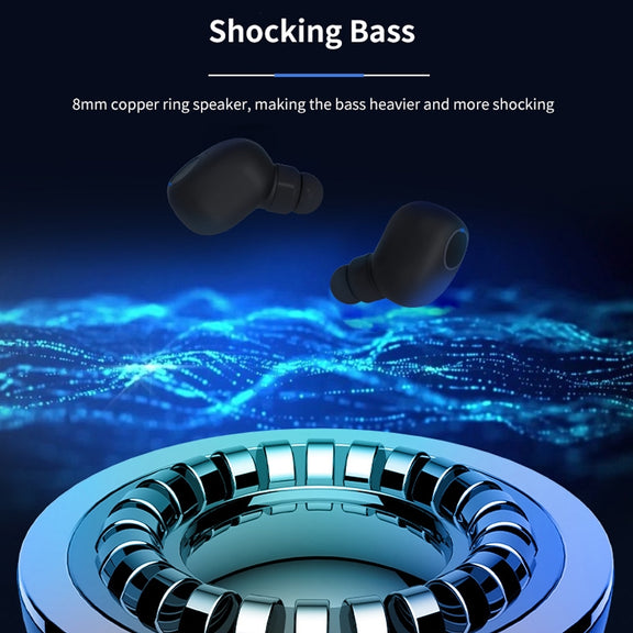 Q1 TWS Bluetooth 5.0 Binaural Stereo Wireless Sports Bluetooth Earphone(White)