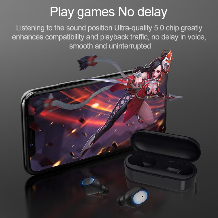 Q2 TWS Bluetooth 5.0 Binaural Stereo Wireless Sports Bluetooth Earphone(Black) - TWS Earphone by PMC TechLife | Online Shopping South Africa | PMC TechLife