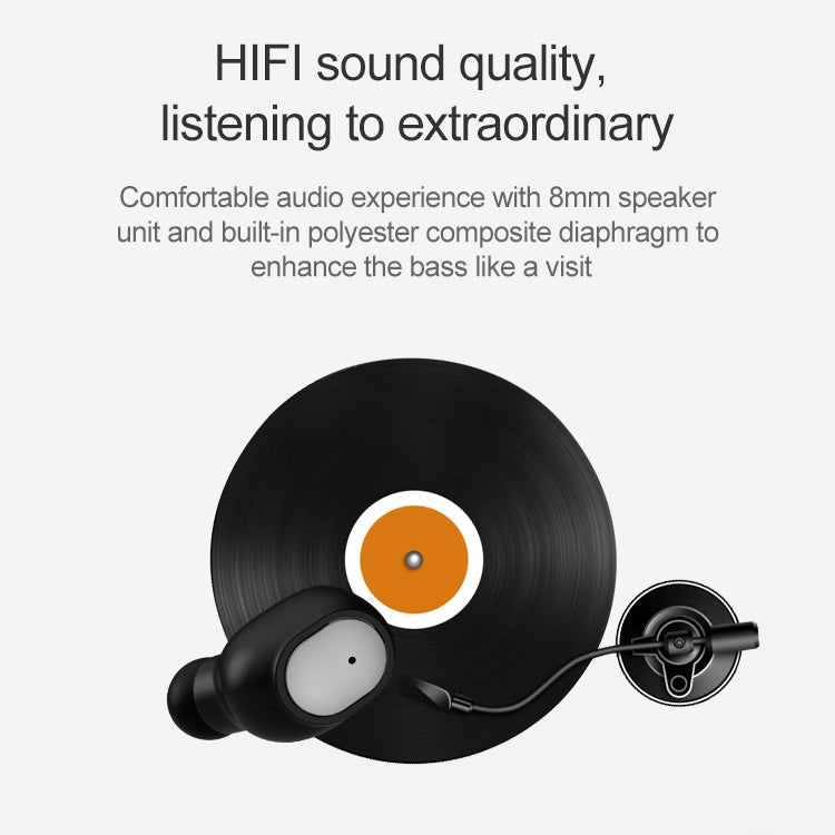 Q2 TWS Bluetooth 5.0 Binaural Stereo Wireless Sports Bluetooth Earphone(White)