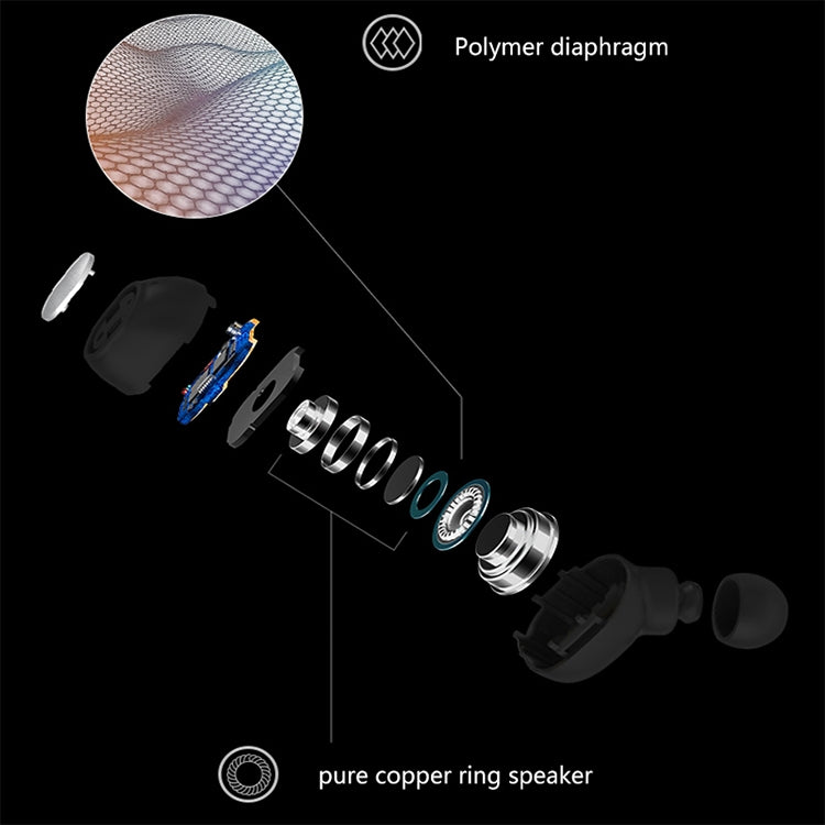 Q3 TWS Bluetooth 5.0 Binaural Stereo Automatic Matching Wireless Bluetooth Earphone(Black) - TWS Earphone by PMC TechLife | Online Shopping South Africa | PMC TechLife