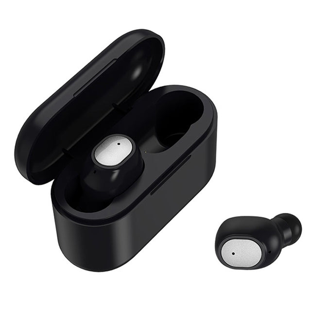 Q3 TWS Bluetooth 5.0 Binaural Stereo Automatic Matching Wireless Bluetooth Earphone(Black)