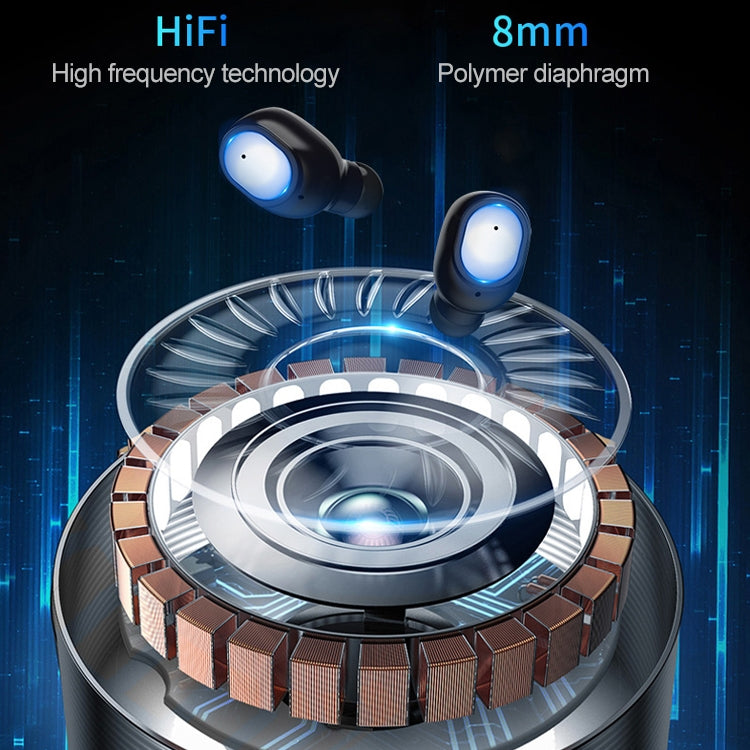 Q3 TWS Bluetooth 5.0 Binaural Stereo Automatic Matching Wireless Bluetooth Earphone(Black) - TWS Earphone by PMC TechLife | Online Shopping South Africa | PMC TechLife