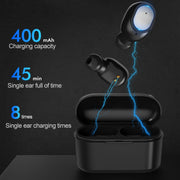 Q3 TWS Bluetooth 5.0 Binaural Stereo Automatic Matching Wireless Bluetooth Earphone(White)