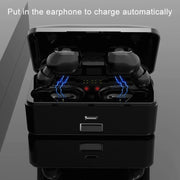 G10 TWS Bluetooth 5.0 Wireless Bluetooth Earphone with Charging Box, Support Digital Display & HD Call & Power Bank(Black)