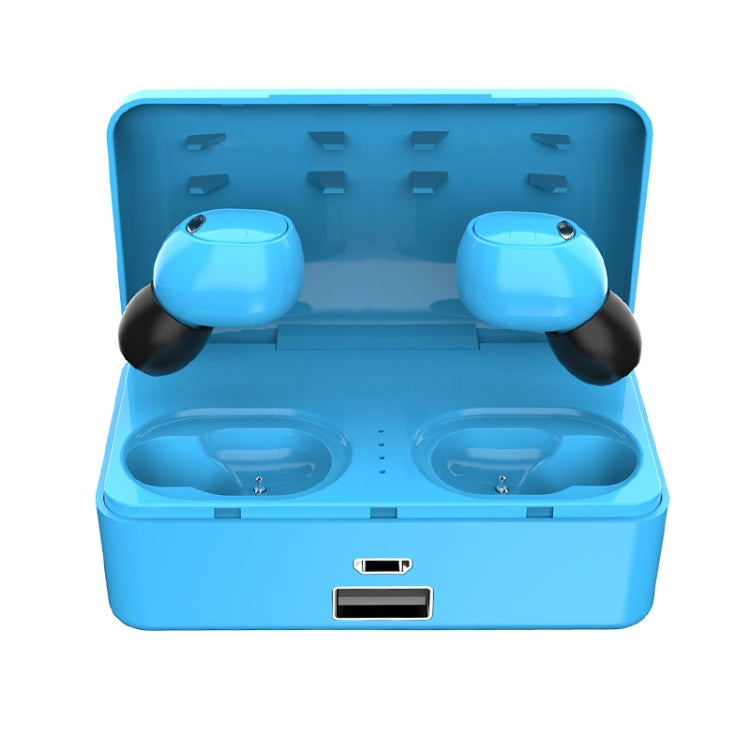 G10 TWS Bluetooth 5.0 Wireless Bluetooth Earphone with Charging Box, Support Digital Display & HD Call & Power Bank(Blue) - TWS Earphone by PMC TechLife | Online Shopping South Africa | PMC TechLife